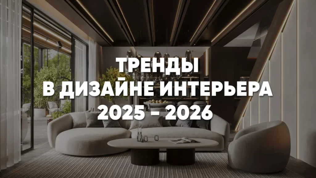 Тренды в дизайне интерьера 2025-2026